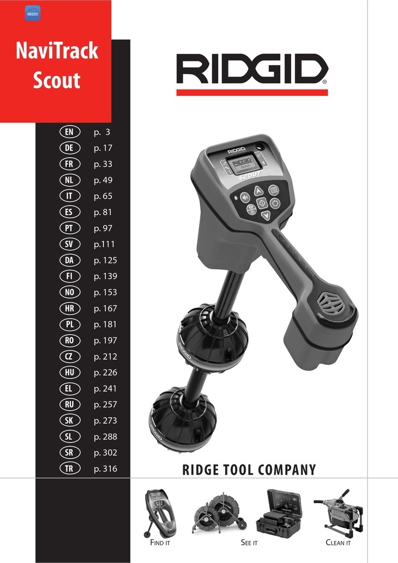 RIDGID NaviTrack Scout operating instructions