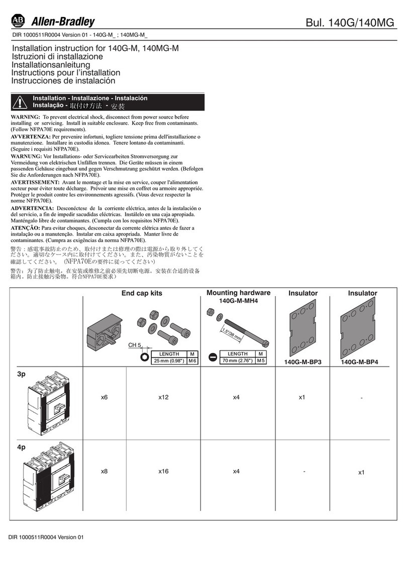 Allen-Bradley 140G-M Installation instruction