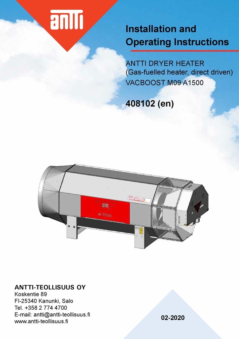 ANTTI VACBOOST M09 A1500 Installation and operating instructions