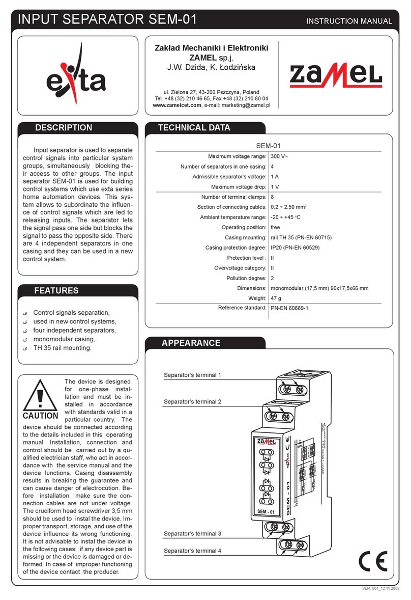 Zamel Exta SEM-01 instruction manual