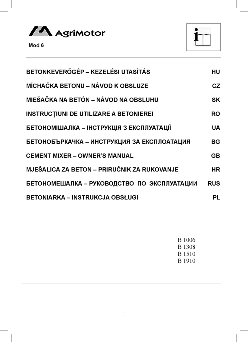 Agrimotor B 1006 owner's manual