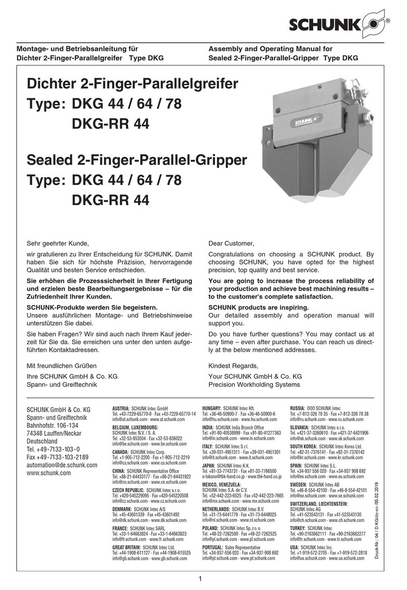 SCHUNK DKG 44 Assembly and operating manual