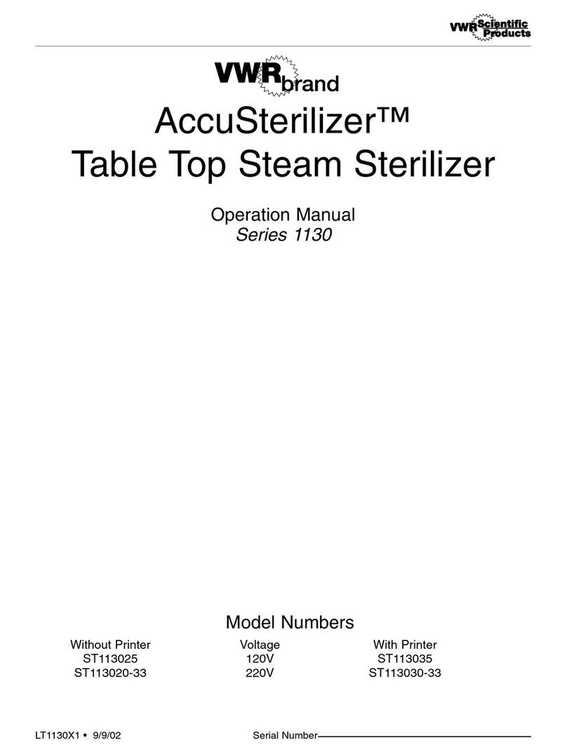 VWR AccuSterilizer 1130 Series Operation manual
