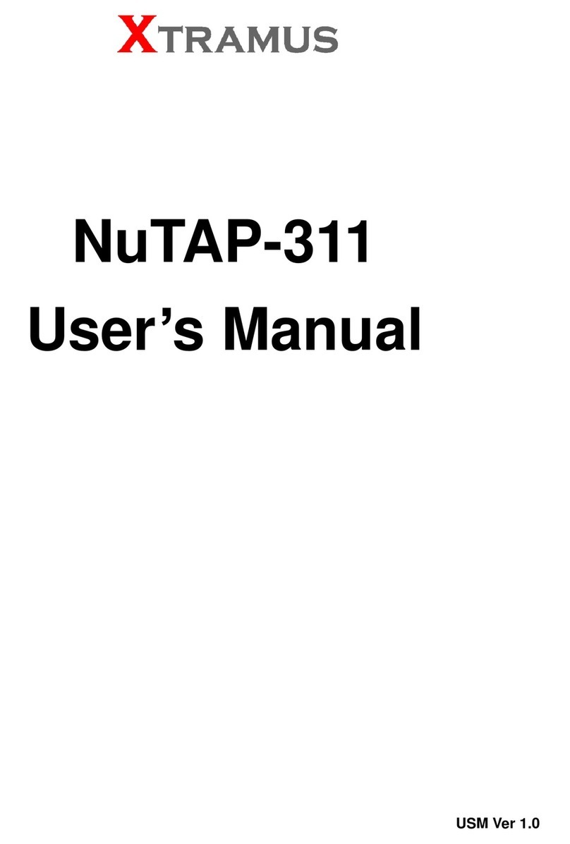 Xtramus NuTAP-311 user manual