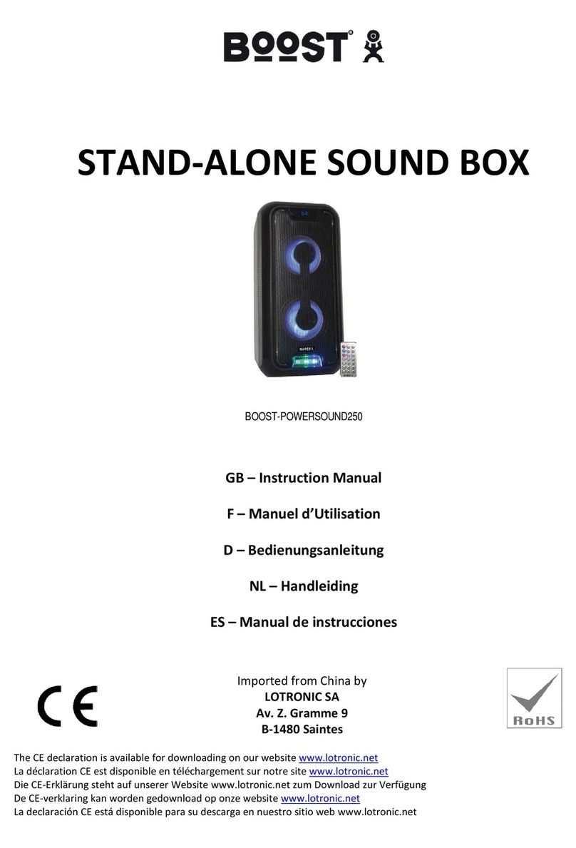 Boost POWERSOUND250 instruction manual