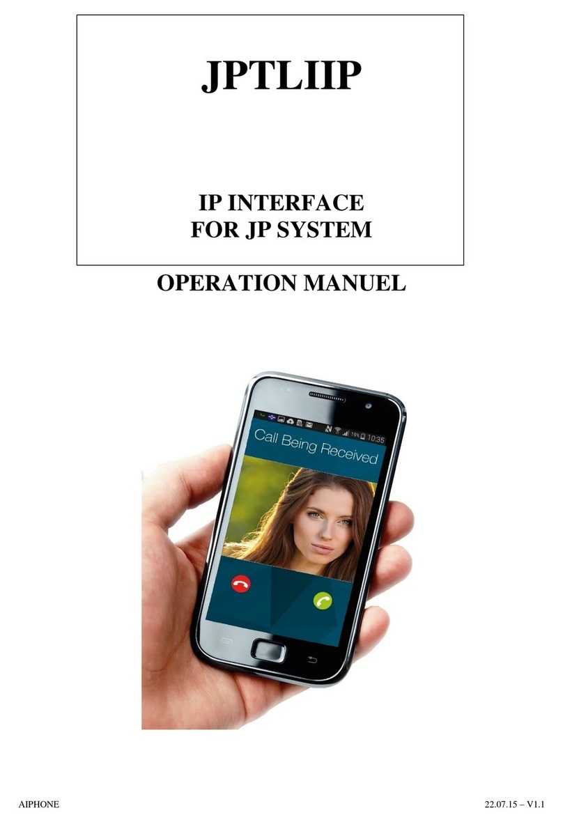 Aiphone JPTLIIP User manual
