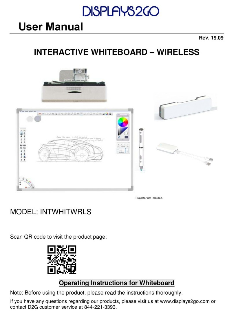 Displays2go INTWHITWRLS user manual