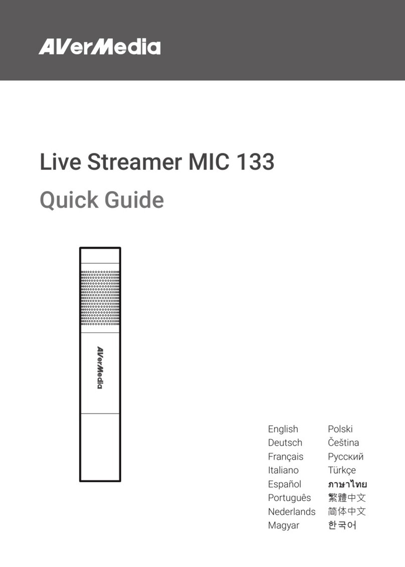 Avermedia Live Streamer MIC 133 User manual Avermedia Live Streamer MIC 133 User manual