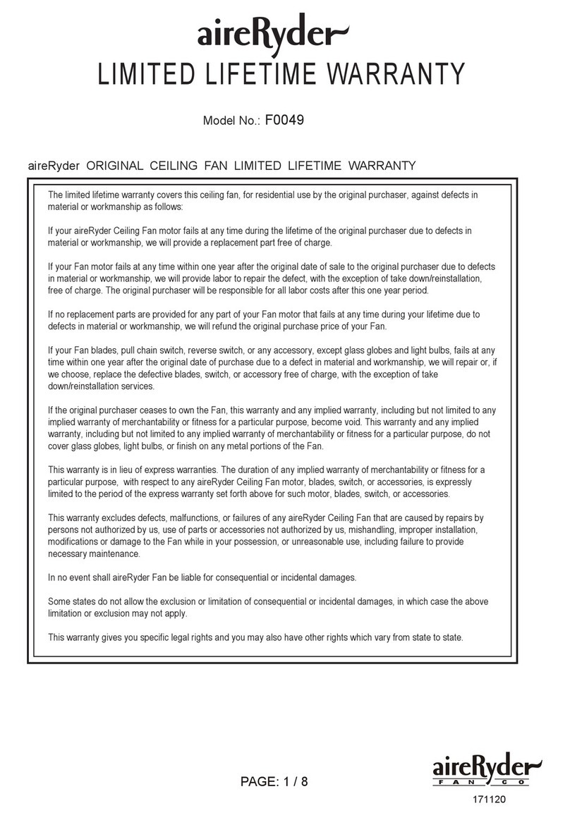 aireRyder F0049 manual