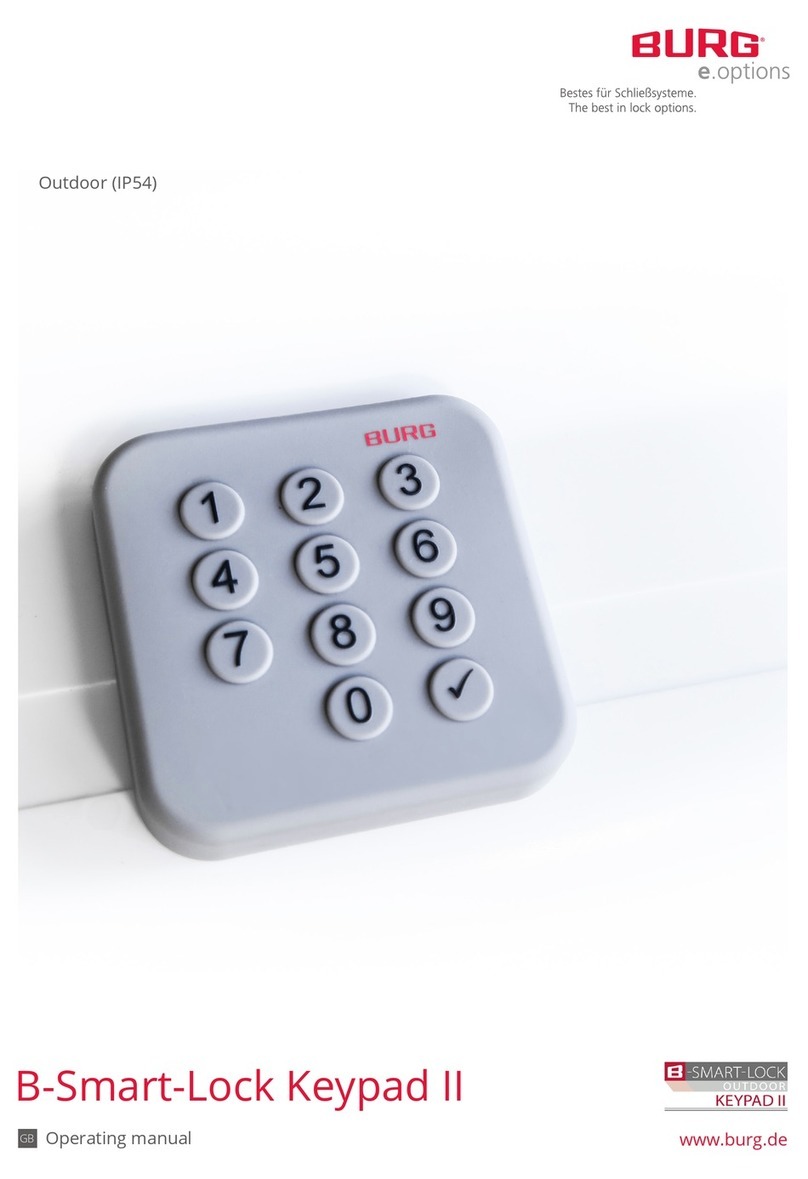 Burg B-Smart-Lock Keypad II operating manual