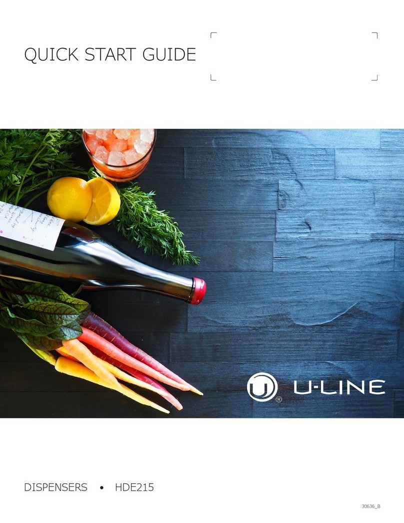 U-Line HDE215 User manual