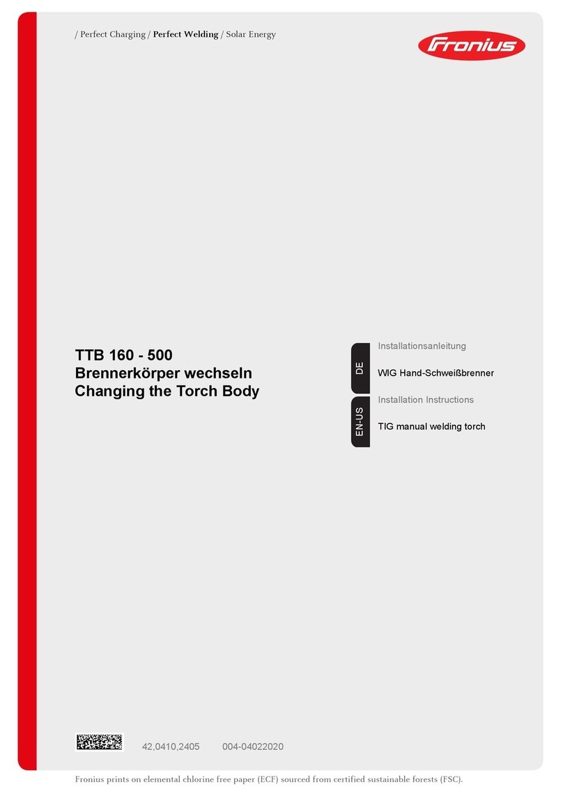 FRO­NIUS TTB 160 User manual