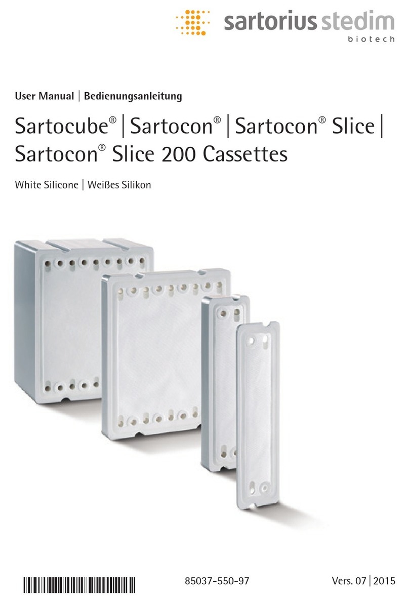 Sartorius stedim Sartocube user manual