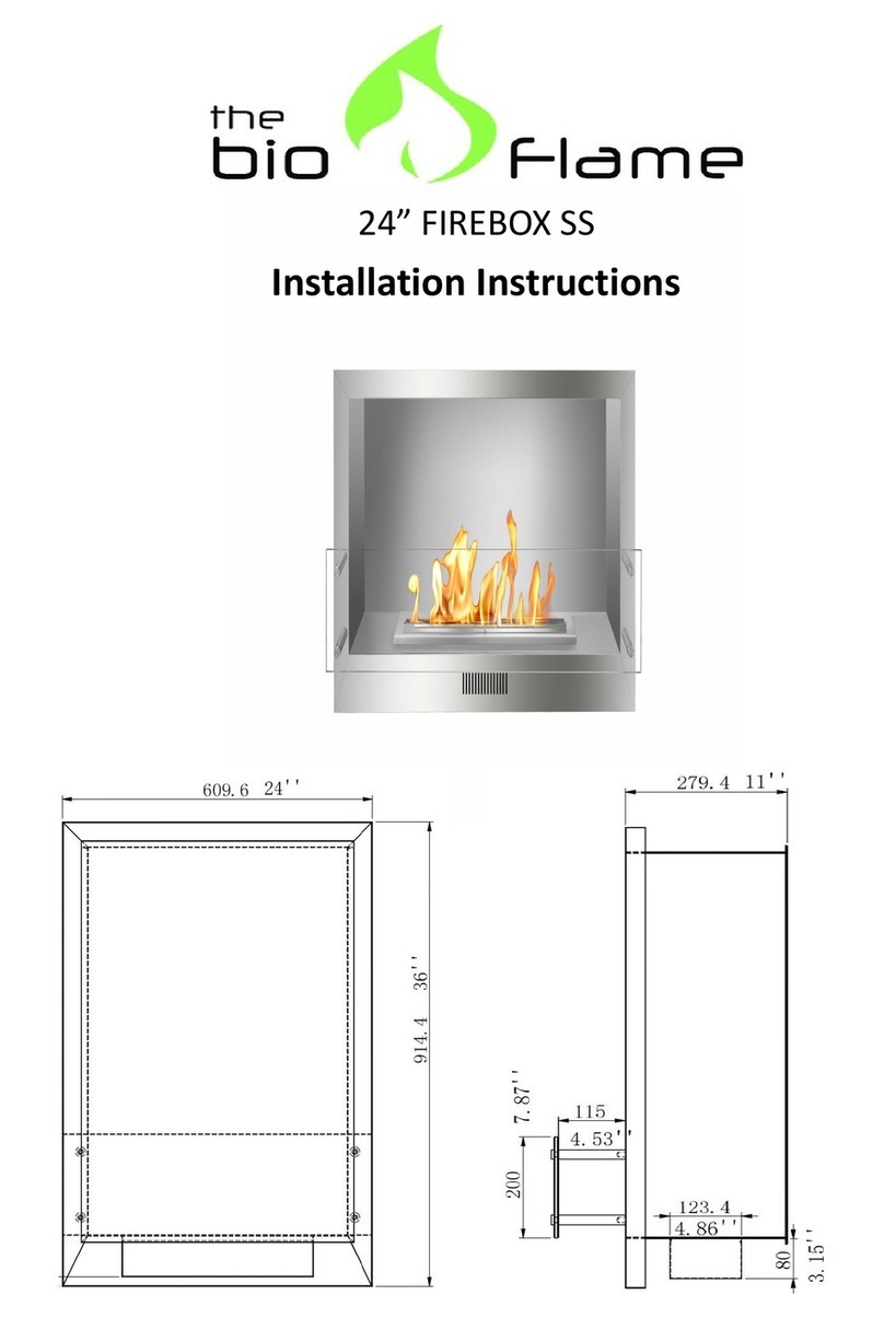 The Bio Flame FIREBOX SS installation instructions