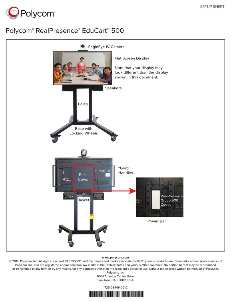 Polycom RealPresence EduCart 500 Manual