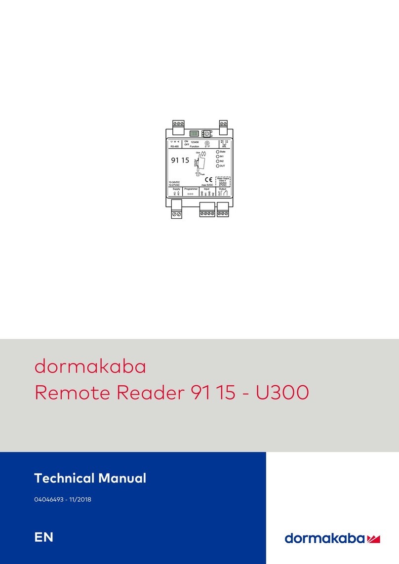 Dormakaba U300 Series User manual