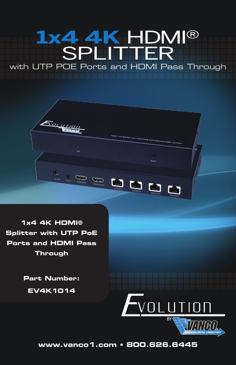 Vanco Evolution EV4K1014 User manual Vanco Evolution EV4K1014 User manual