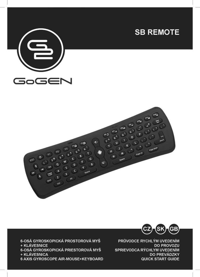 Gogen SB REMOTE quick start guide