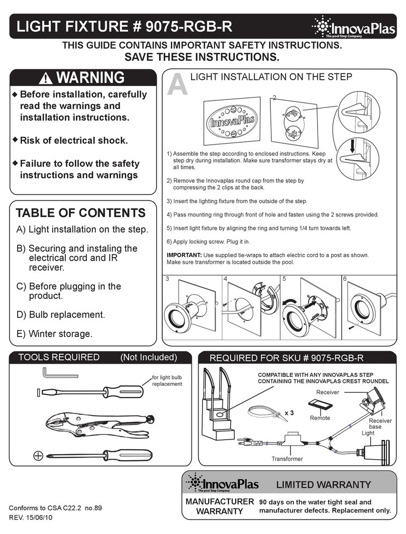 INNOVAPLAS 9075-RGB-R installation instructions