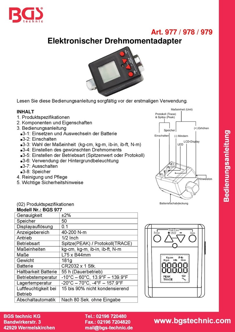 BDS 978 instruction manual