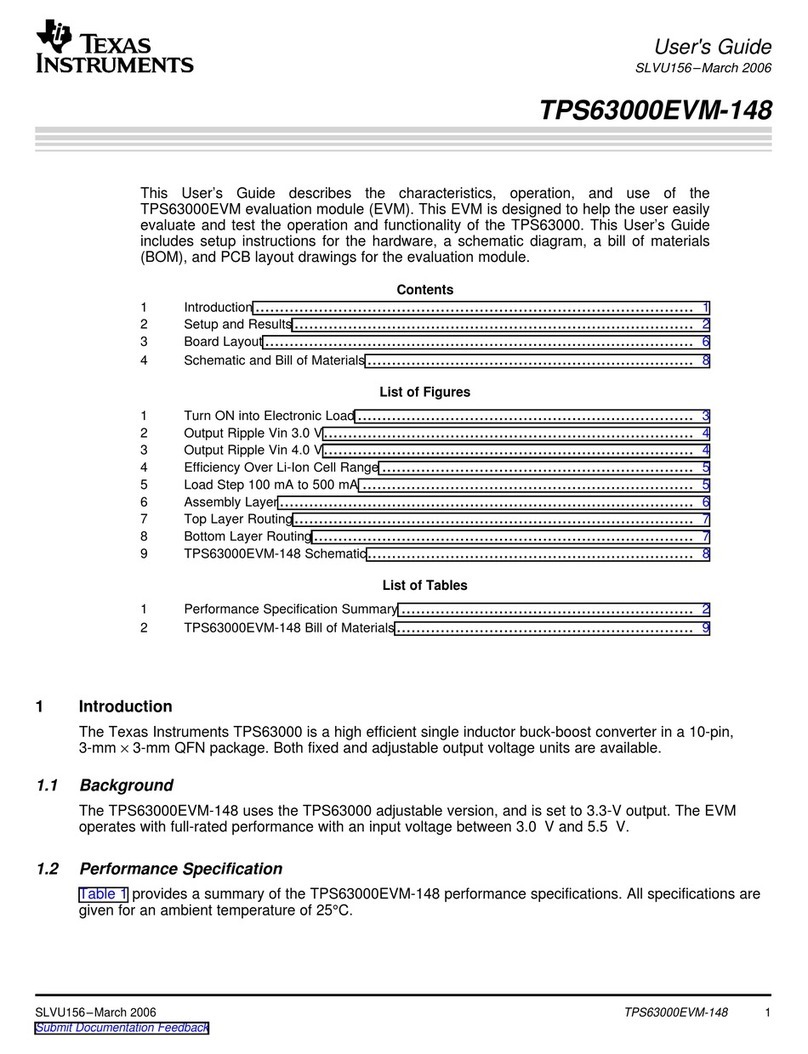 Texas Instruments TPS63000EVM-148 User manual