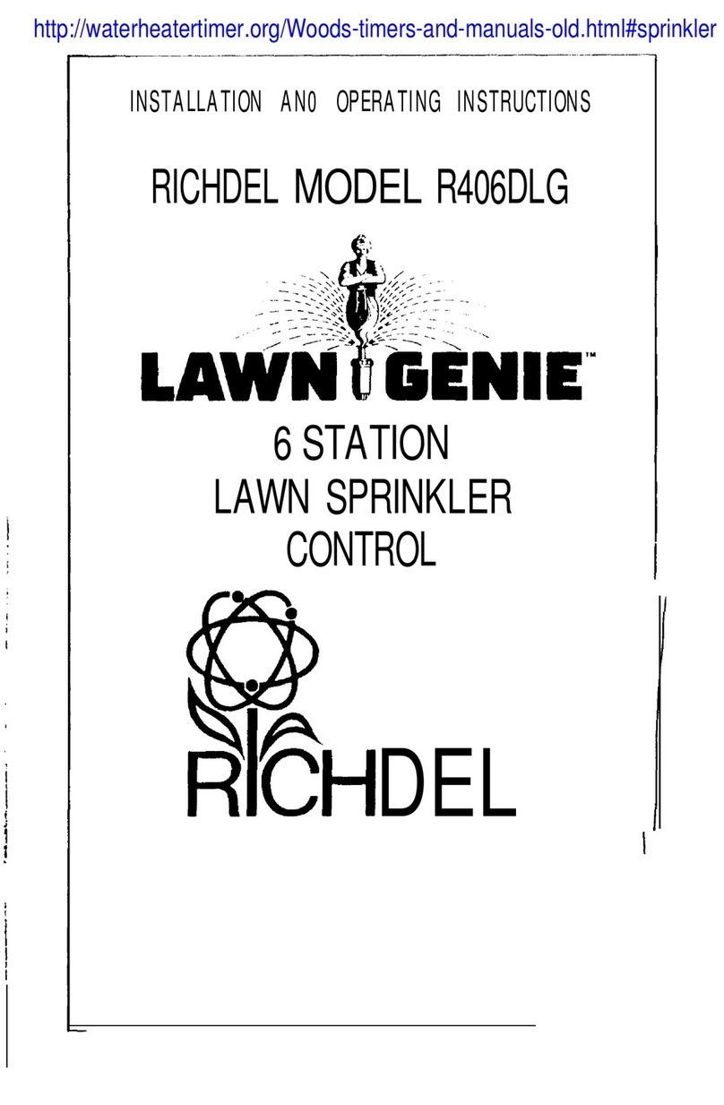 Richdel LAWN GENIE R406DLG Installation and operating instructions