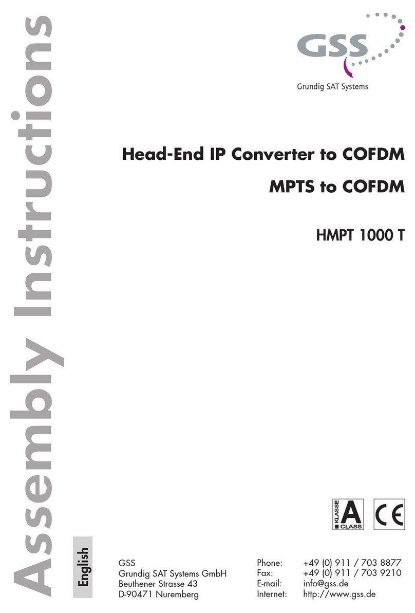 GSS HMPT 1000 T Assembly instructions