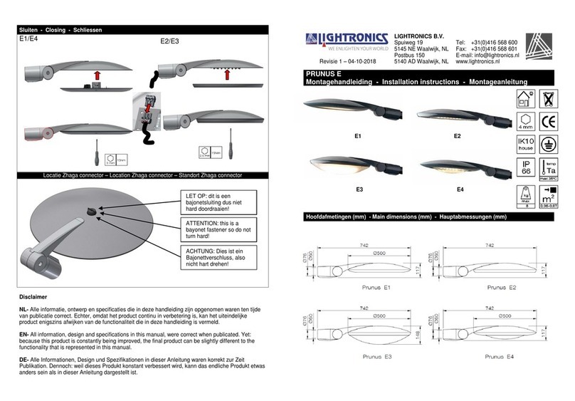 Lightronics PRUNUS E1 User manual