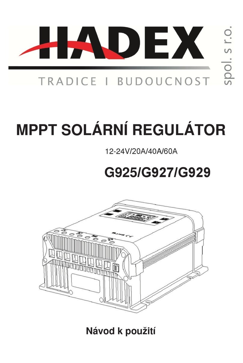 Hadex MPPT Series user manual
