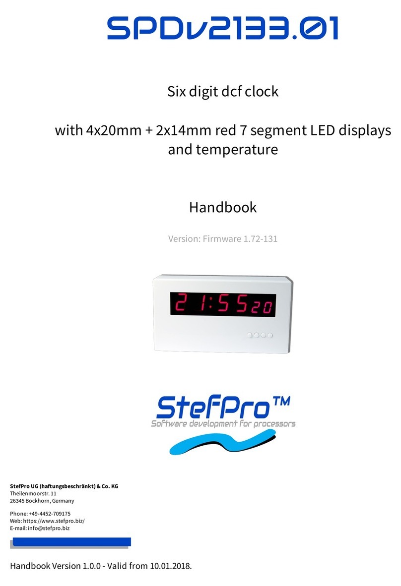 StefPro SPDv2133.01 User manual