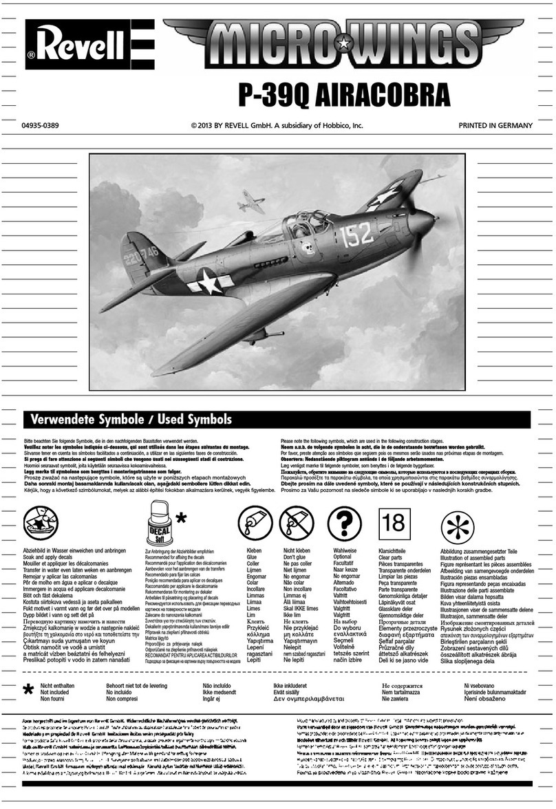 REVELL MICRO-WINGS P-39Q AIRACOBRA Assembly manual
