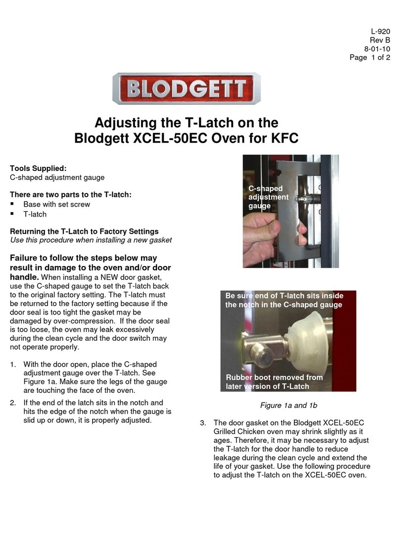 Blodgett XCEL-50EC User manual