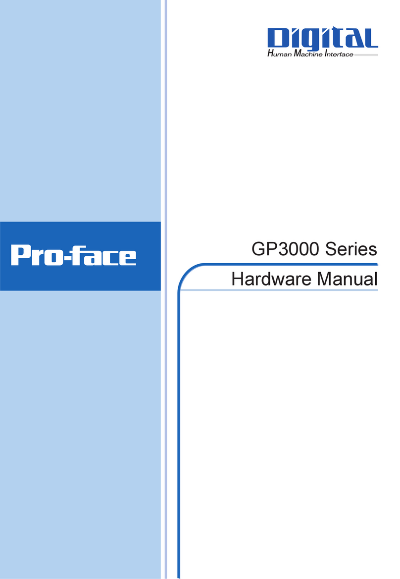 Pro-face GP3000 Series Hardware manual Pro-face GP3000 Series Hardware manual