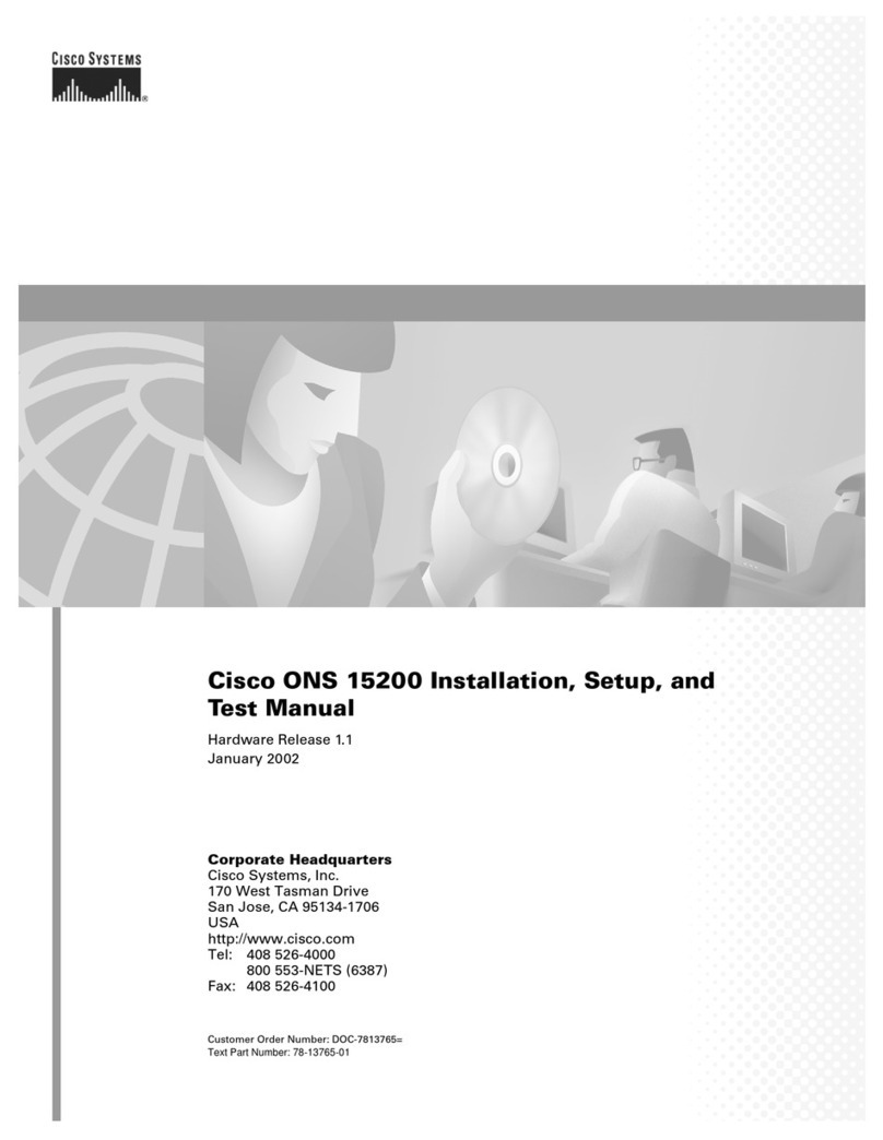 Cisco ONS 15200 Series User manual