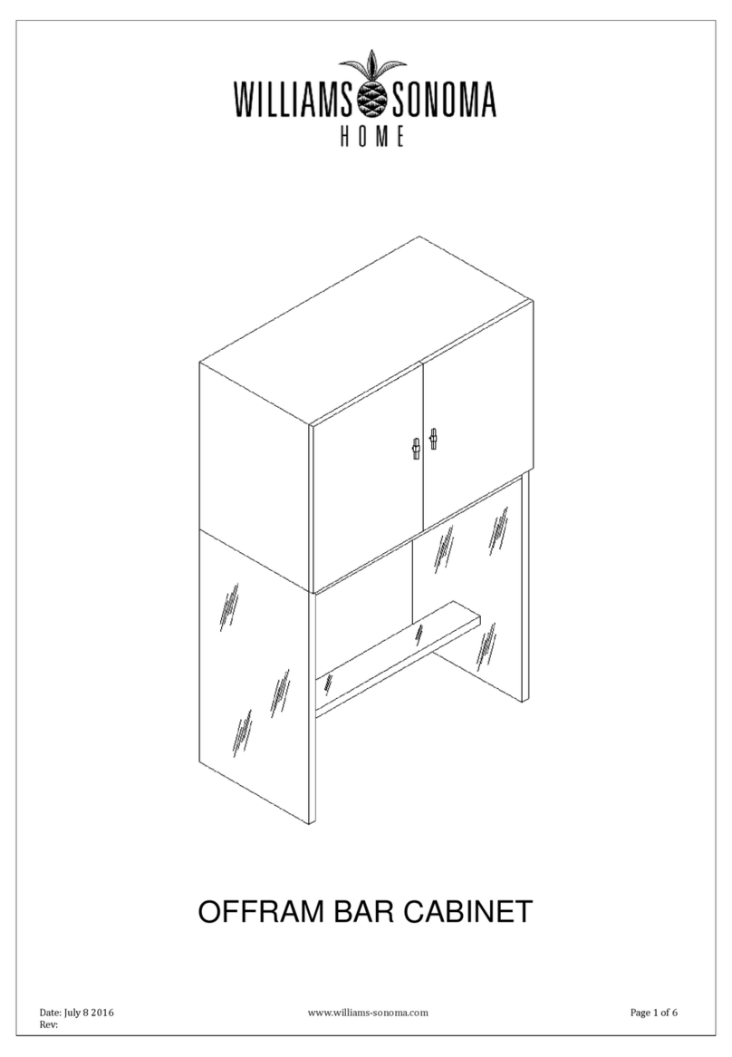 Williams-Sonoma OFFRAM BAR CABINET User manual Williams-Sonoma OFFRAM BAR CABINET User manual
