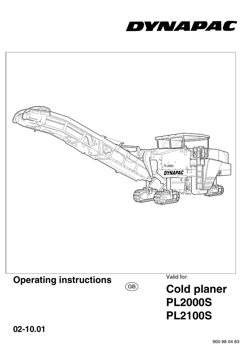 Dynapac PL2000S operating instructions