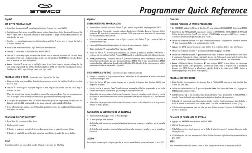 STEMCO TracBAT Pro quick reference