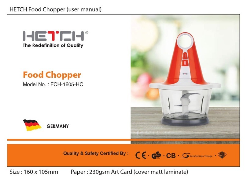 HETCH FCH-1605-HC User manual