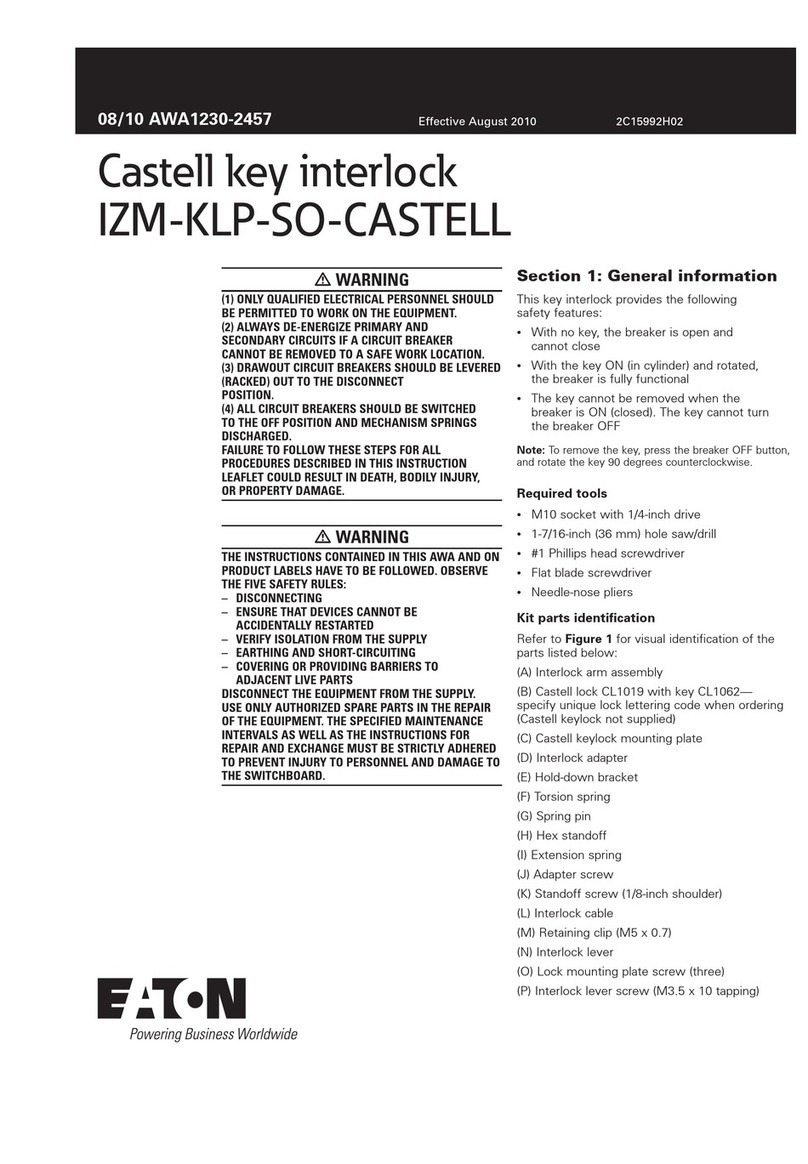Eaton Castell IZM-KLP-SO-CASTELL manual