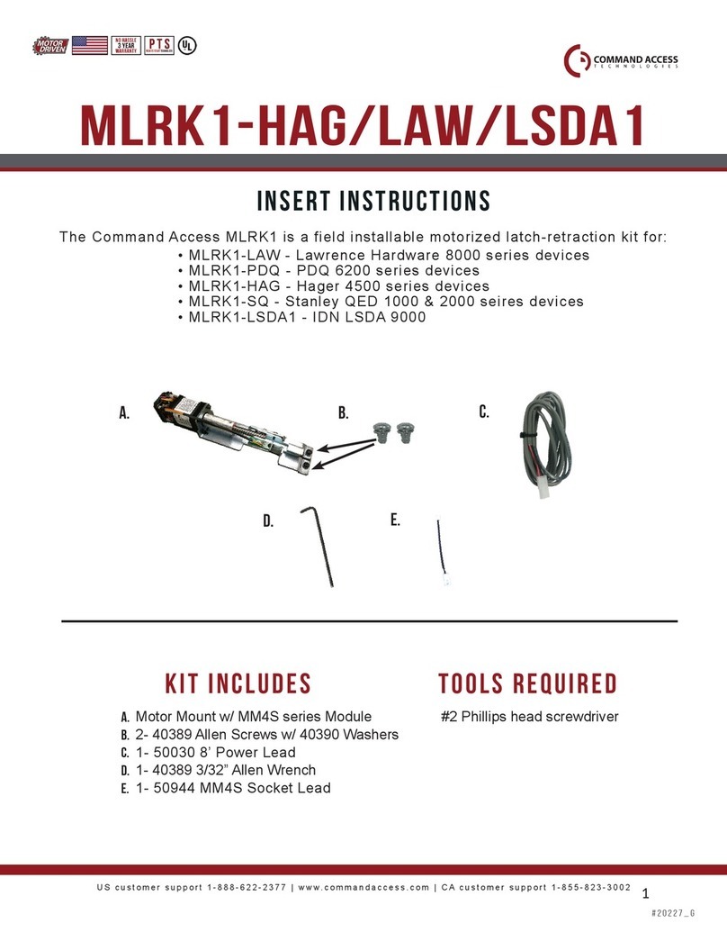 Command access MLRK1-HAG User manual