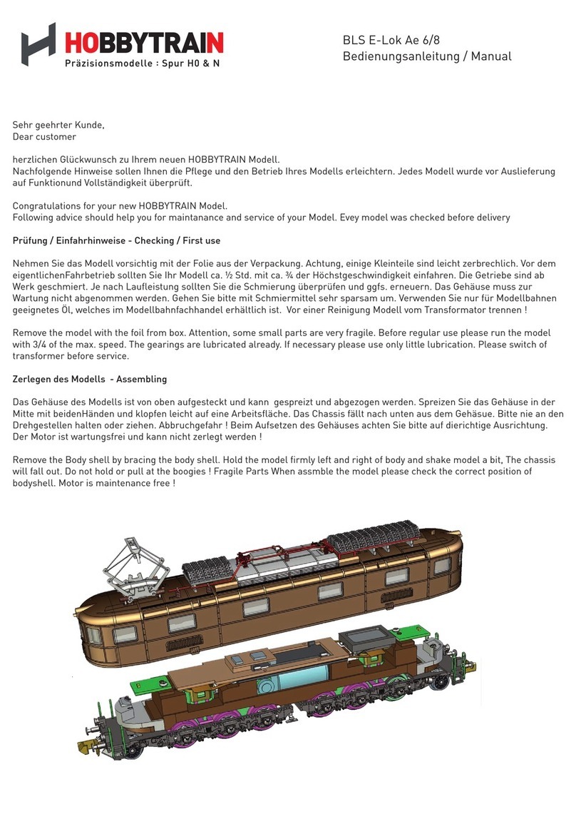 Hobbytrain BLS E-Lok Ae 6/8 User manual