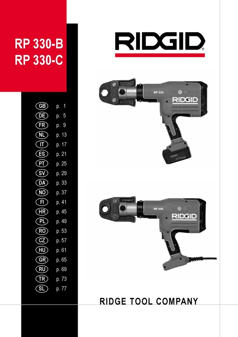 RIDGID RP 330-B User manual
