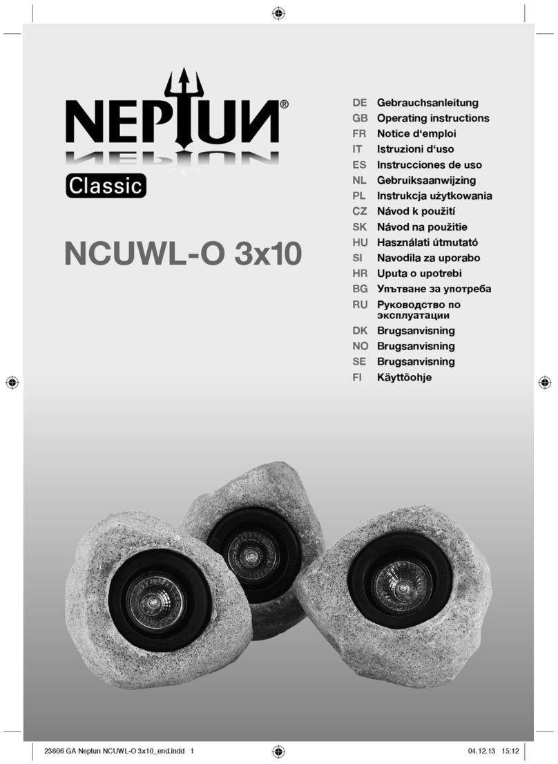 NEPTUN classic NCUWL-O 3x10 operating instructions