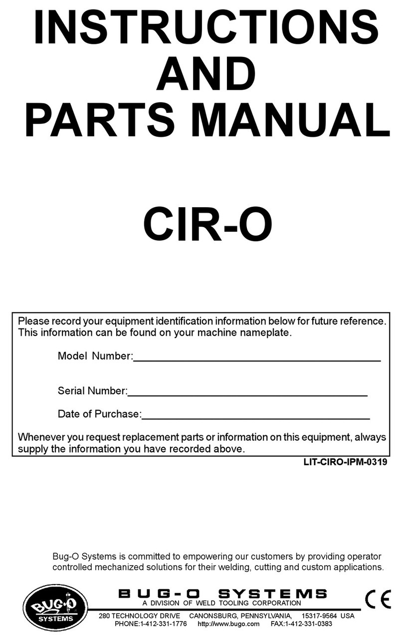 Bug-O Systems CIR-O Instructions and parts manual