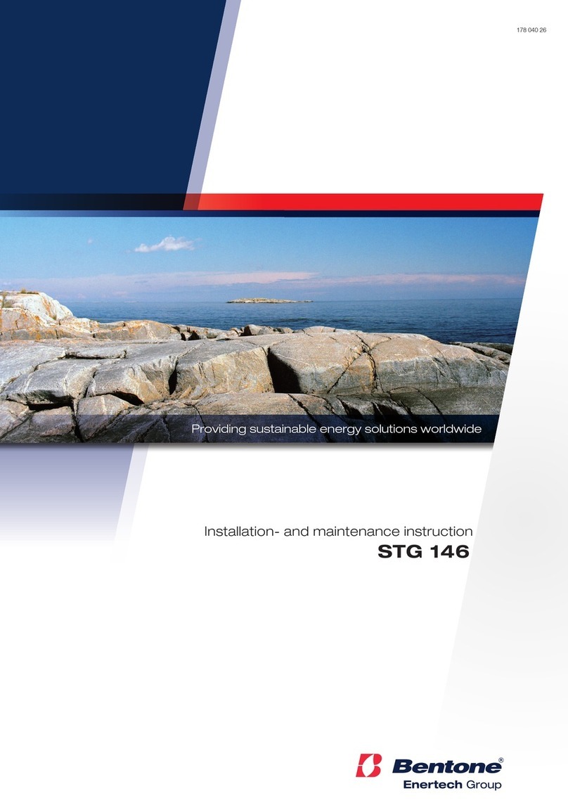Enertech Bentone STG 146 Installation and maintenance  instruction