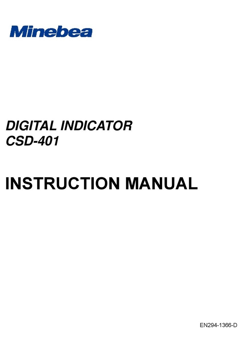 Minebea CSD-401 User manual