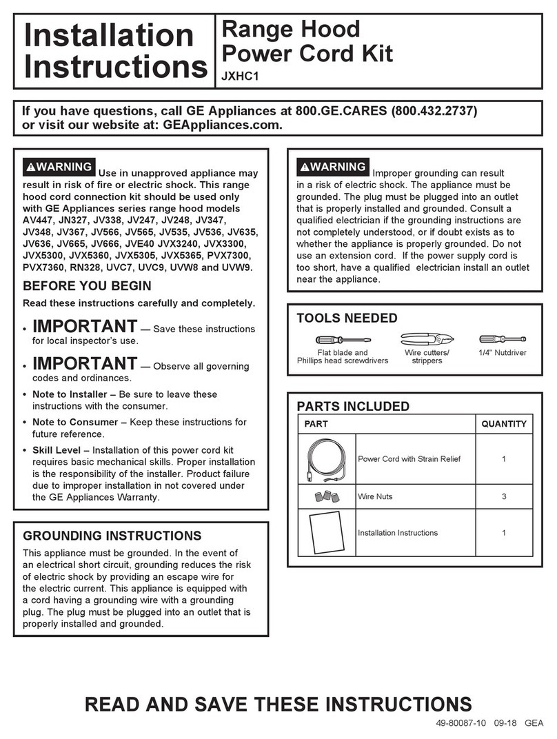 GE JXHC1 installation instructions