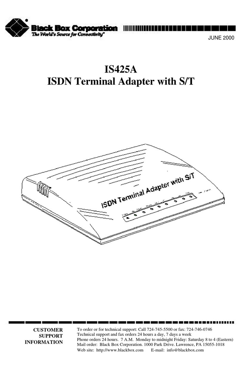 Black Box IS425A User manual