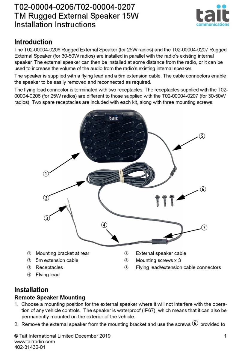 Tait T02-00004-0206 installation instructions