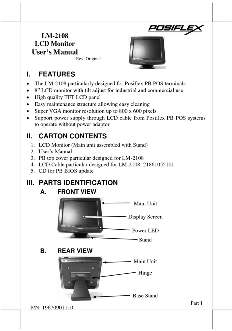 POSIFLEX LM-2108 User manual